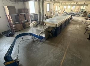 MHM screen printing line 12 colors + TESOMA light oven cm. 130 + GADDA stacker